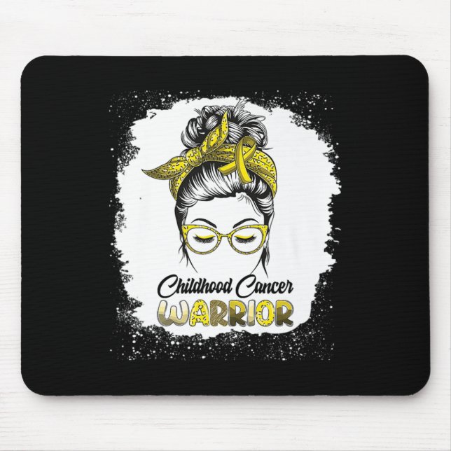 Alfombrilla De Ratón Concienciación sobre el cáncer en la niñez Ayuda c (Frente)