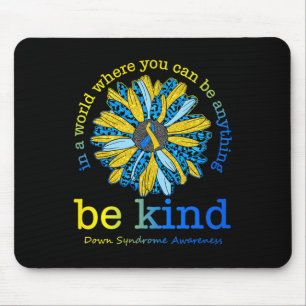 Alfombrilla De Ratón Concienciación sobre el síndrome de Be Kind Down O