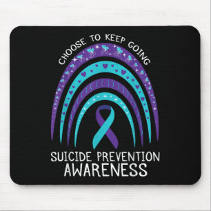 Alfombrilla De Ratón Concienciación sobre el suicidio en el arcoiris en