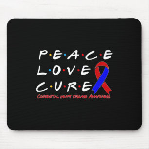 Alfombrilla De Ratón Concienciación sobre enfermedades cardíacas Paz Cu