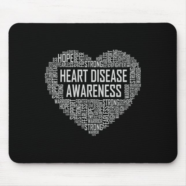 Alfombrilla De Ratón Concienciación sobre enfermedades cardíacas Regalo (Frente)