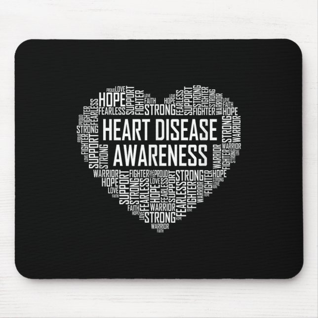 Alfombrilla De Ratón Concienciación sobre enfermedades cardíacas Regalo (Frente)