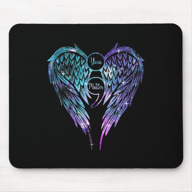 Alfombrilla De Ratón Concienciación sobre la prevención del suicidio en (Frente)