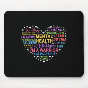 Alfombrilla De Ratón Concienciación sobre la salud mental