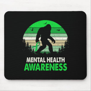 Alfombrilla De Ratón Concienciación sobre la salud mental de Bigfoot Sa