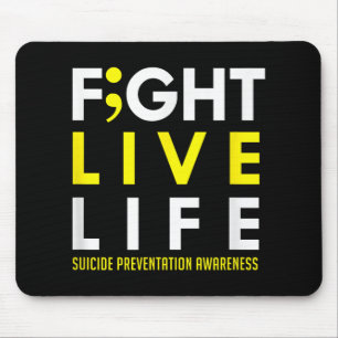 Alfombrilla De Ratón Concienciación sobre la salud mental de Fight Live