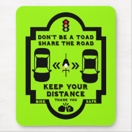 Alfombrilla De Ratón Concienciación sobre la seguridad vial en las bici