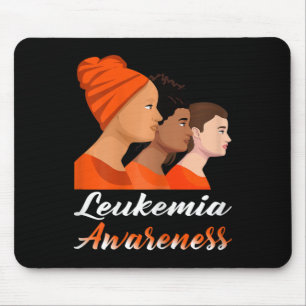 Alfombrilla De Ratón Concienciación sobre leucemia Naranja Ribbon Guerr