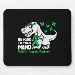 Alfombrilla De Ratón Concienciación sobre Salud Mental Dino Divertido N