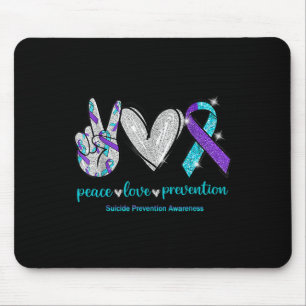 Alfombrilla De Ratón Concienciación suicida Paz Prevención de Amor 1