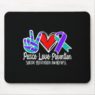 Alfombrilla De Ratón Concienciación suicida Paz Prevención de amor Púrp