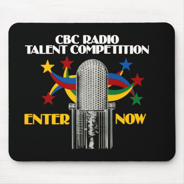 Alfombrilla De Ratón Concurso de Talento de Radio CBC - promoción (Frente)