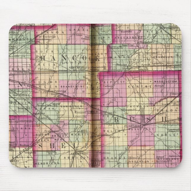 Alfombrilla De Ratón Condado de Hendrickson y condado de Marion (Frente)