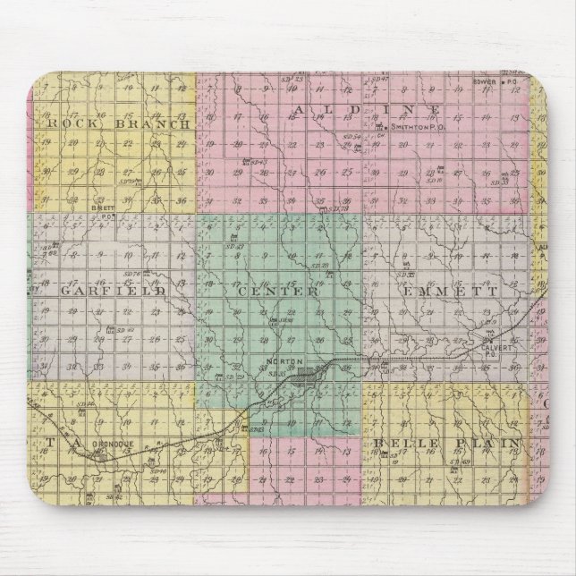 Alfombrilla De Ratón Condado de Norton, Kansas (Frente)