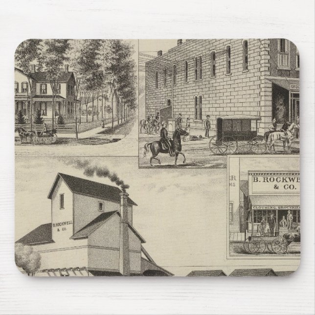 Alfombrilla De Ratón Condado de Rockwel, Kansas (Frente)