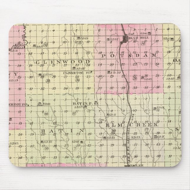 Alfombrilla De Ratón Condado de Webster, Nebraska (Frente)