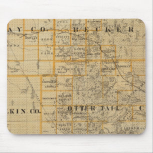 Alfombrilla De Ratón Condados de Clay, Wilkin, Becker, Minnesota