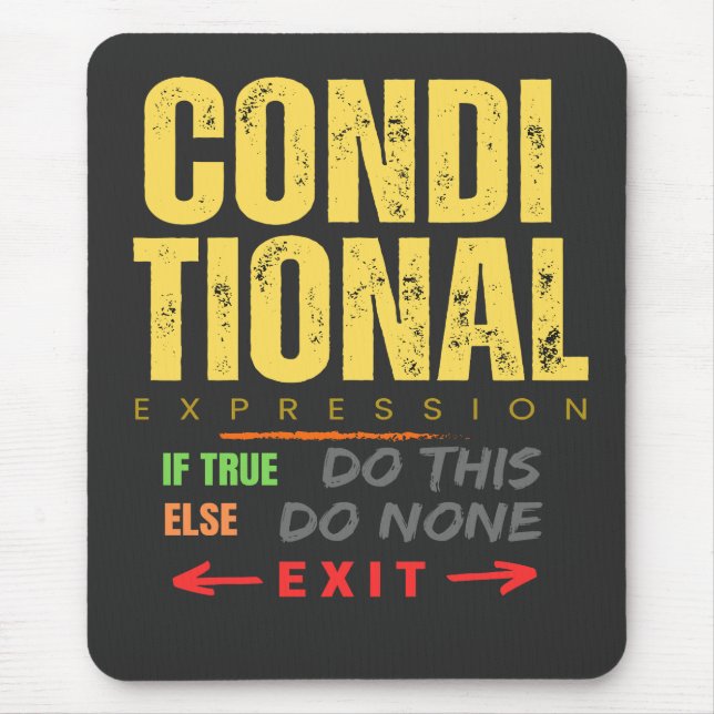 Alfombrilla De Ratón Conditional Expression in Cobol Programming (Frente)