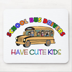 Alfombrilla De Ratón Conductor Mousepad del autobús escolar