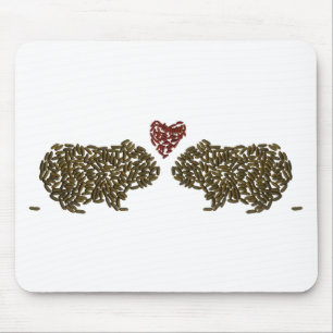 Alfombrilla De Ratón Conejillos de Indias en amor