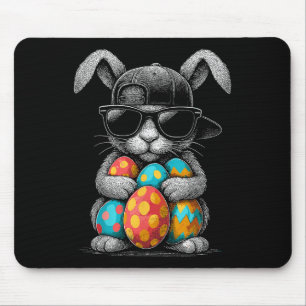 Alfombrilla De Ratón Conejito de Pascua con Sungles Huevos Guay Rabbi