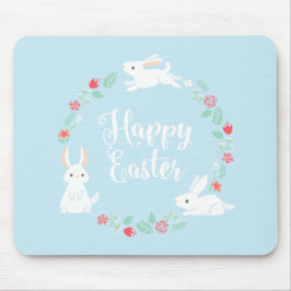 Alfombrilla De Ratón Conejito de pascua floral elegante el | Mousepad