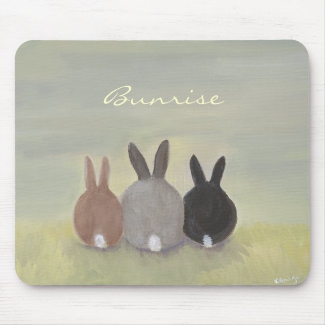 Alfombrilla De Ratón Conejitos Mousepad (Frente)