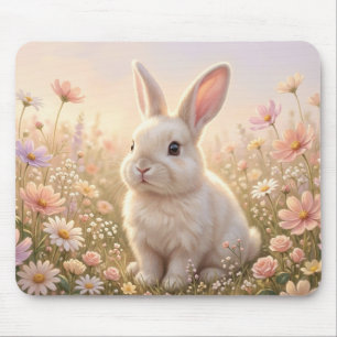 Alfombrilla De Ratón Conejo Blanco