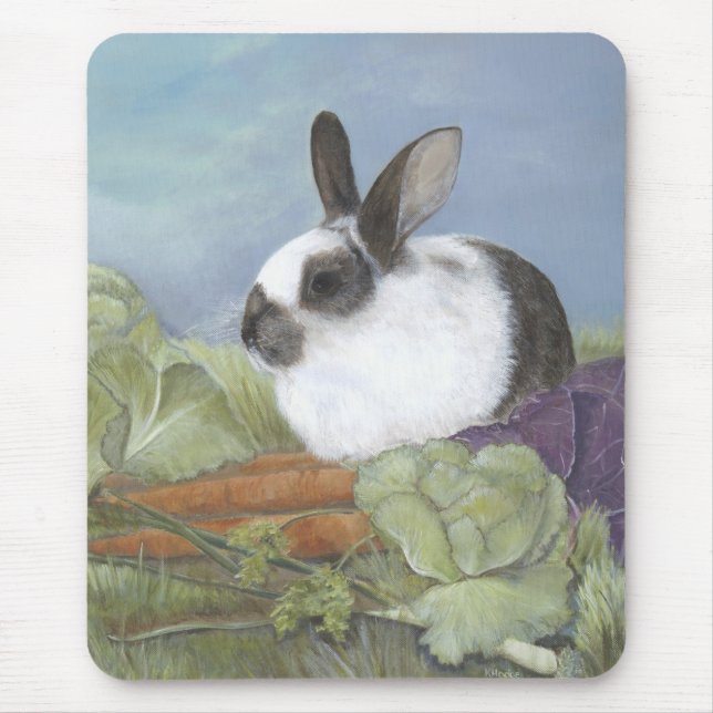 Alfombrilla De Ratón Conejo de conejito Mousepad (Frente)