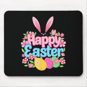 Alfombrilla De Ratón Conejo de Pascua Feliz Outfit de Pascua Huevo Nido
