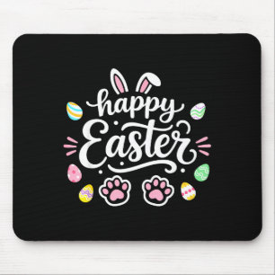 Alfombrilla De Ratón Conejo de Pascua Feliz para Niñas Niños Té