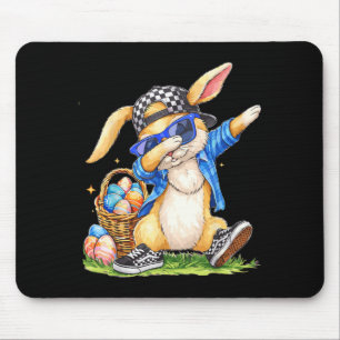 Alfombrilla De Ratón Conejo de Pascua genial Hip Hop Chicos Niños