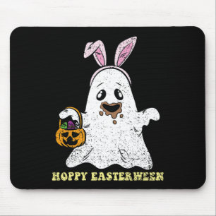 Alfombrilla De Ratón Conejo fantasma Hoppy Pascua de Resurrección Caza 