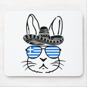 Alfombrilla De Ratón Conejo griego de pascua Cinco De Mayo 2025