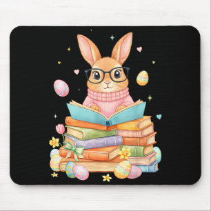Alfombrilla De Ratón Conejo leyendo conejo divertido para niños niñas n