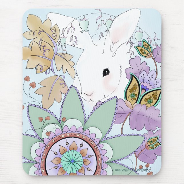 Alfombrilla De Ratón Conejo Mousepad del otoño (Frente)