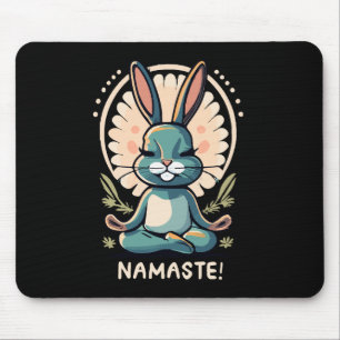 Alfombrilla De Ratón conejo namaste yoga conejo meditación
