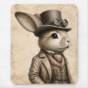 Alfombrilla De Ratón Conejo Steampunk