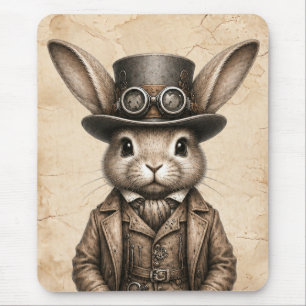 Alfombrilla De Ratón Conejo Steampunk 