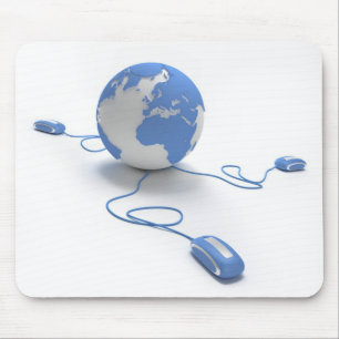 Alfombrilla De Ratón Conexión del mundo