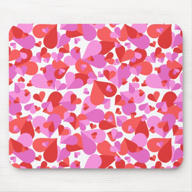 Alfombrilla De Ratón Confetti Hearts Mix (Frente)