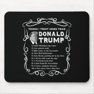 Alfombrilla De Ratón Confío más que en Donald Trump contra el voto blan