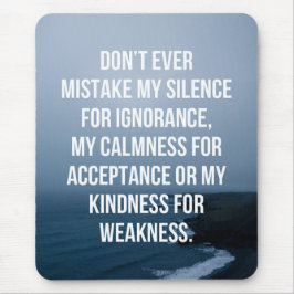 Alfombrilla De Ratón Confunda mi cita del silencio