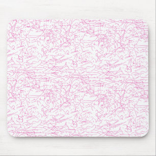 Alfombrilla De Ratón Conjunto de carpetas abstractas rosadas para ofici