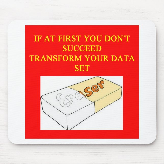 Alfombrilla De Ratón conjunto de datos de la matemáticas (Frente)