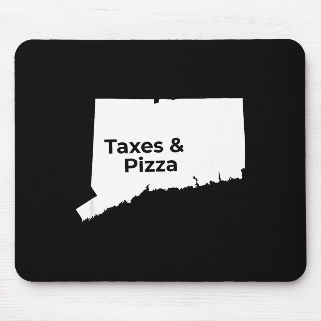 Alfombrilla De Ratón Connecticut Taxes &amp; Connecticut Zza  (Frente)