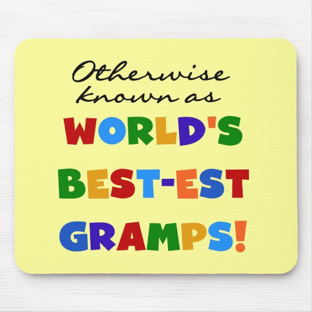 Alfombrilla De Ratón Conocidos como los mejores Gramps (Frente)