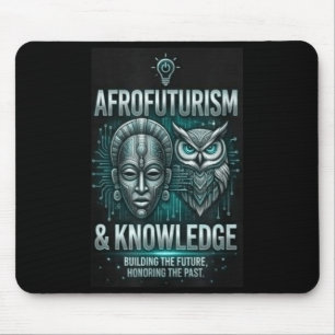 Alfombrilla De Ratón Conocimiento de Afrofuturismo máscara africana búh