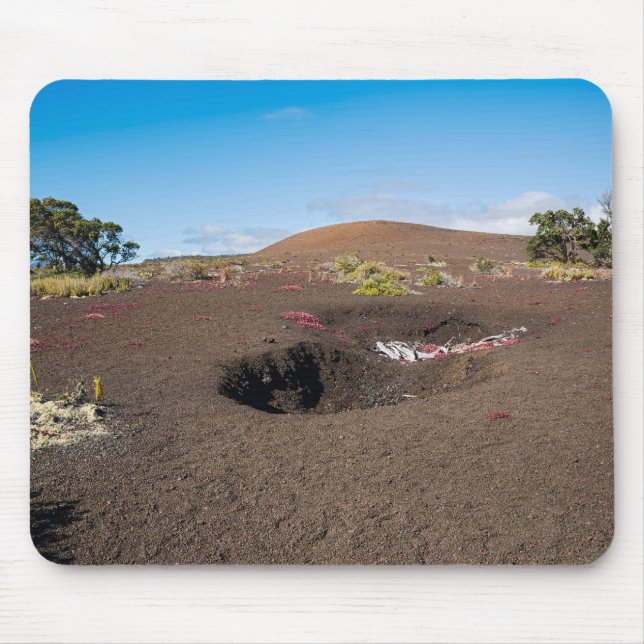 Alfombrilla De Ratón conos de cenizas pu'u pua'i a lo largo del sendero (Frente)