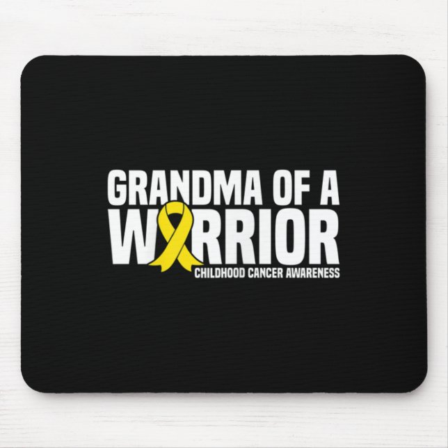 Alfombrilla De Ratón Consciente de la abuela de una cinta guerrera sobr (Frente)